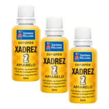 Corante Líquido Bisnaga Amarelo 50ml 3 Unidades Xadrez