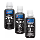 Corante Líquido Bisnaga Preto 50ml 3 Unidades Xadrez