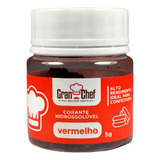Corante Pó Hidrossóluvel P Confeitaria Gran Chef Comestível Cores Vermelho