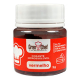 Corante Pó Hidrossóluvel P Confeitaria Gran Chef Comestível Cores Vermelho