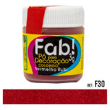 Corante Tinta Pó P pintar E Confeitaria Vermelho Rubi