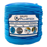 Corda Azul Nylon Multifilamento 6mm Rolo Com 2kg