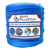 Corda Azul Nylon Multifilamento 7mm Rolo Com 150 Metros