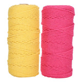Corda De Algodão Natural De 100 M Cordão De Macramê 3 Mm