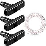 Corda De Arranque De Recuo De 10 Metros 3 0 Mm Com 3 Peças De Alça De Arranque Para Cortador De Grama E Cortador De Grama E Cortador De Escova Peças De Motor