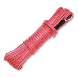 Corda De Cabo Linea Cabrestante 6mm 15m 7700lbs Para Atv Utv