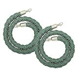 Corda De Escora De Entrada Verde- Barreira De Corda Tecida De Controle De Multidão- Cordão De Barreiras De Fila Para Teatros- -verde1-6ft-1-85m-- Green- 4ft-1-2m