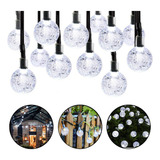 Corda De Luz Led Bola 15m Cristal Corda Fada Luz Decoração