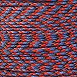 Corda De Paraquedas 550 Tipo III 7 Fios De 4 Mm De Diâmetro 250 Kg Resistência à Tração 7 Metros Lava