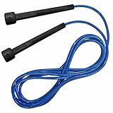 Corda De Pular Muvin Basics Tamanho Ajustável Em PVC Corda De Saltos Com Velocidade Para Treino Funcional Exercícios Crossfit Academia Tamanho Máximo 3 15 Metros Azul