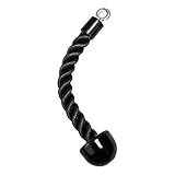 Corda De Puxar Para Triceps Academia Crossfit Exercícios Com Cabo Antiderrapante 35cm