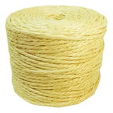 Corda De Sisal 134mts Rolo 6mm Fio Artesanato E Arranhador