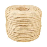 Corda De Sisal Natural 5mm 50mts Resistente Acabamento Fino