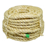 Corda De Sisal Rolo 8mm X 15 Metros Torcida Cor Natural Baby