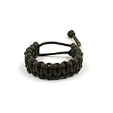 Corda De Sobrevivência De Corda De Paracord De Força Masculina E 39 S Pulseira Ajustável De Paracord De Sobrevivência Pulseira Trançada Artesanal Corda De Paracord Multifunções Verde Militar