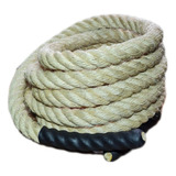 Corda Naval Crossfit Sisal Funcional Rope Natural 32mm X 5m