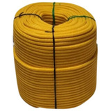 Corda Poliéster Trançada 08mm Rolo 240mt Vermelha Ou Amarela