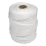 Corda Pp 4mm Branca Rolo 1kg Amarração Tela Proteção Varal