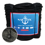 Corda Preta Trançada Sem Alma 3mm Pe Reciclado 3kg Cor Preto