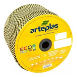 Corda Sinalização Zebrada Preta amarela 14mm Arteplas 3m
