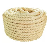 Corda Sisal 32mm Naval Rolo 40mts Reforçada Decoração Decks