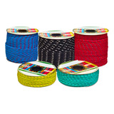 Corda Trançada 100 Poliester 10mm X 50 Metros