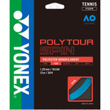 Corda Yonex Poly Tour Spin 16l 1 25mm Azul Set Individual