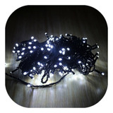 Cordão 100 Led Fixo Prova D água 9 5 Metros C Strobo 31v Luzes Branco frio