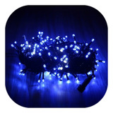 Cordão 100 Led Fixo Prova D água 9 5m C Strobo Bivolt 31v Cor Das Luzes Azul