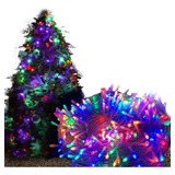 Cordão 100 Leds Fixo Branco Quente 10 Metros Macho E Fêmea