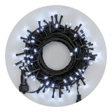 Cordão 100 Leds Fixo Prova D água Branco Frio 10 Metros