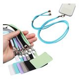 Cordão Celular Pescoço Universal Ajustável Nylon Alça Cores