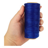 Cordão Encerado 1mm Fio Cordone Azul Royal 100 Metros Brx