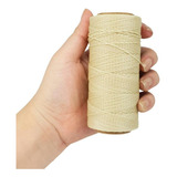 Cordão Encerado 1mm Fio Cordone Bege Claro 100 Metros Brx