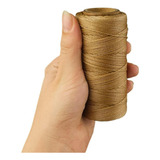 Cordão Encerado 1mm Fio Cordone Caramelo 100 Metros Brx