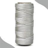 Cordão Encerado 1mm Fio Cordone Cinza 100 Metros Nybc