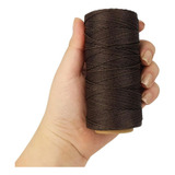 Cordão Encerado 1mm Fio Cordone Marrom Café 100 Metros brx