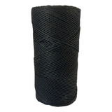 Cordão Encerado 1mm Fio Cordone Preto 100 Metros