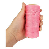Cordão Encerado 1mm Fio Cordone Rosa 100 Metros Nybc