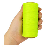 Cordão Encerado 1mm Fio Cordone Verde Neon 100 Metros Brx