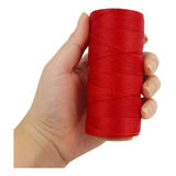 Cordão Encerado 1mm Fio Cordone Vermelho 100 Metros Brx