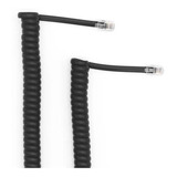 Cordão Espiral Modular 4p4c 2 Metros Preto kit 20 Peças 