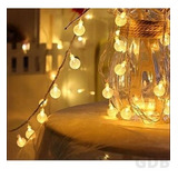 Cordão Fio Varal 1 80m Bolinha Led Pilha Luz Cascata Gambiarra Cortina Decoração