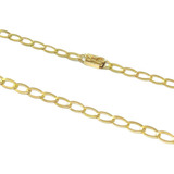 Cordão Masculino Laminado Ouro 18k 750 Maciço 10 Gramas 50cm