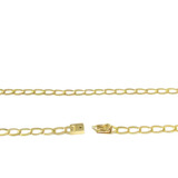 Cordão Masculino Laminado Ouro 18k 750 Maciço 10 Gramas 65cm