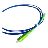 Cordão Óptico Sc apc Sc apc Single Mod Simplex 2 0mm 2m Azul