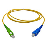 Cordão Óptico Simplex Sm 3mm Sc pc Sc apc 30cm 10un