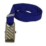 Cordão Para Crachá Azul Royal Com Presilha Pacote Com 10 Unidades