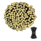 Cordão Pisca 100 Leds Alternado S emenda Decoração Árvore Natal Cor Das Luzes Branco Quente fio Verde 127v