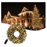 Cordão Pisca Pisca 30m 300 Led Árvore Natal Luz Prova D água